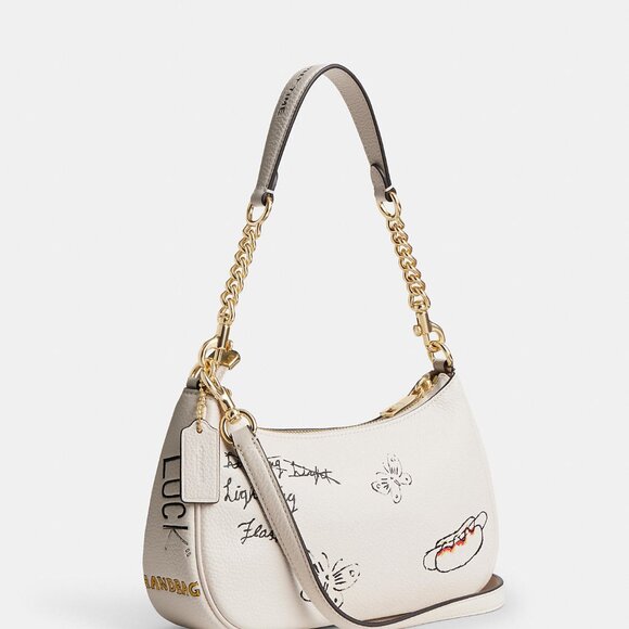 COACH TERI SHOULDER BAG WITH SKETCH PRINT EXCELLENT CONDITION - Picture 6 of 10